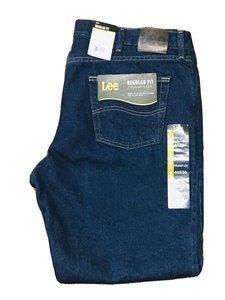 Lee Mens Regular Fit Straight Leg Jean 40 x 30 Pepper Prewash Dark Wash New NWT